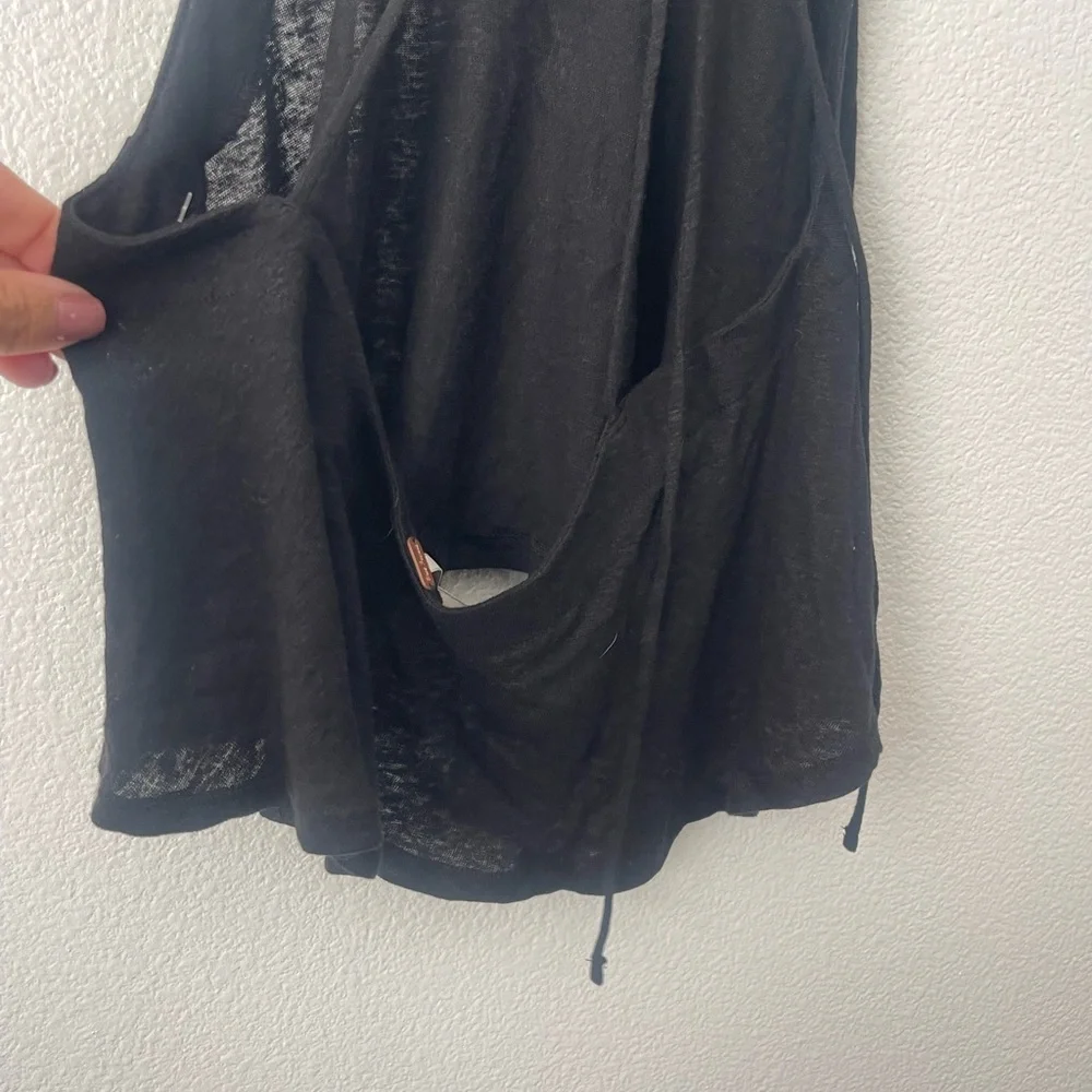 Free People Women’s Long Weekend Knit Halter Tank Black Size Small NWT $58 - Picture 4 of 9